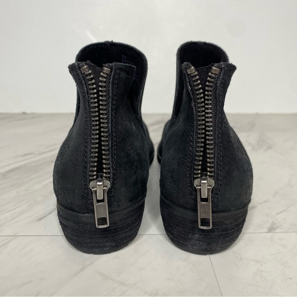 Born Beth Black Distressed Suede Bootie 7M - Picture 4 of 14